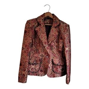 Vintage Paisley Blazer - "ninety" Brand - Size 8
